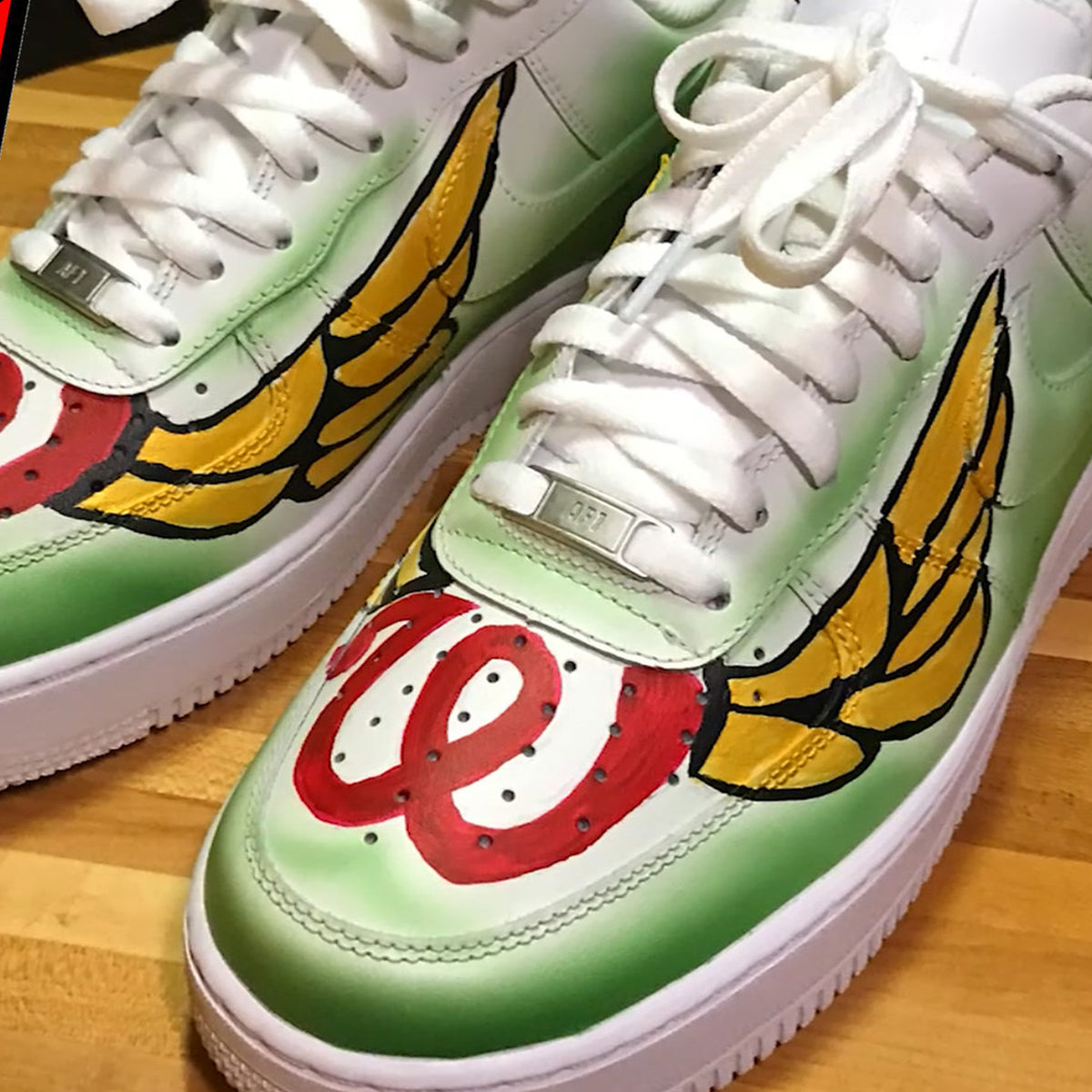Nike Air Force Custom Painted Sneakers