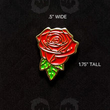 Load image into Gallery viewer, Rose Pin Enamel Lapel Brooch