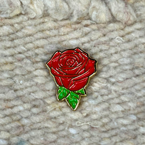 Rose Pin Enamel Lapel Brooch