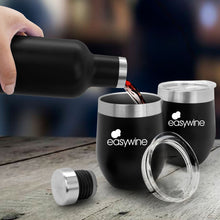 Load image into Gallery viewer, Insulated Wine Bottle &amp; Tumbler Set w/ Lid