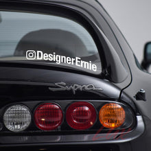 Load image into Gallery viewer, Instagram Handle Sticker Custom IG Decal - Car Decal Your Instagram window Vinyl Sticker