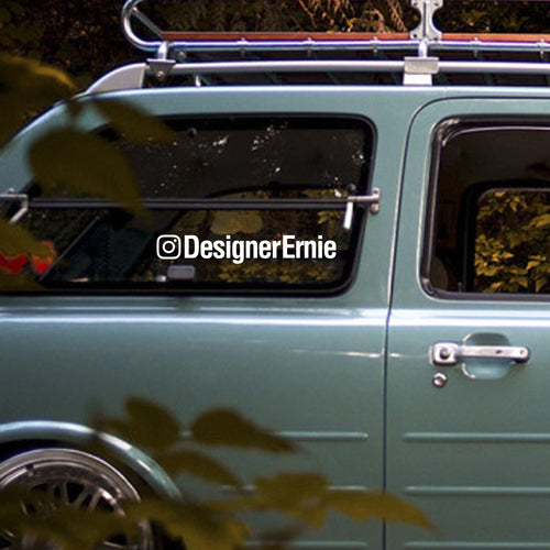 Instagram Handle Sticker Custom IG Decal - Car Decal Your Instagram window Vinyl Sticker