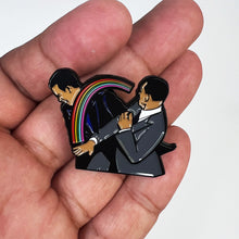 Load image into Gallery viewer, The Slap Pin Will Rock Chris Smith Soft Enamel Pins