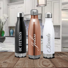 Load image into Gallery viewer, Laser Engraved Etched Metal Bottles - Custom Personalized Bottle