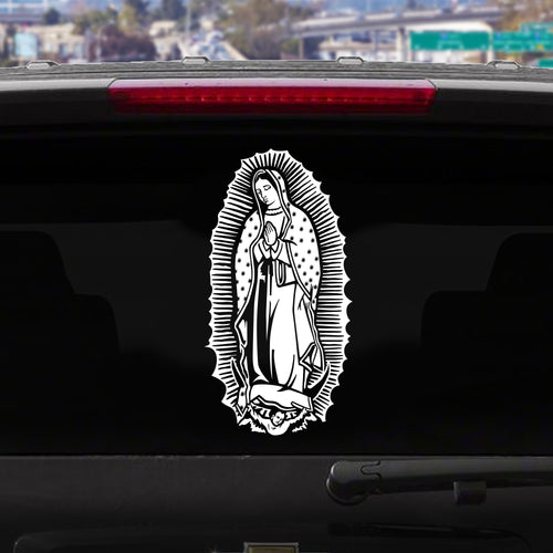 Virgin Mary Decal Sticker for your Car - Virgen de Guadalupe Decal